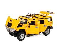 XGFFBAGB Vehículo Blindado Todoterreno H2, Modelo De Aleación, Escala 1:24, Juguete Coleccionable, Regalo(Yellow,with Box)