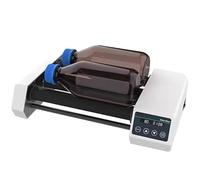 XGHDPBM Mezclador de Rodillos de Laboratorio, agitador Digital de 4 Rodillos for frascos de reactivos, Mezclador Digital de Tubos con Velocidad de rotación Horizontal de 20 a 80 RPM