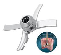 XGHJ Hoja de repuesto compatible con máquinas de helado Ninja Creami NC500 Series, repuesto para Ninja Creamerizer NC500, NC501, NC500C, NC501C, NC501H, acero inoxidable, blanco plateado