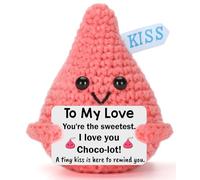 XgiftCreat Regalos para su novia, San Valentín, para mi amor, lindo chocolate de ganchillo para esposa, mujer, prometida, pareja, día de San Valentín, cumpleaños, boda, aniversario, regalo romántico