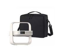 XGIMI Elfin Flip - Bolsa de almacenamiento portátil para proyector portátil con correa de hombro ajustable, diseño de bolsillo de malla para accesorios, Negro Suave