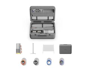 XGIMI MoGo 4 Laser Proyector Kit para Exteriores, Incluye 4 Filtros, Soporte PowerBase con Batería, Pantalla de 70", Funda de Transporte, 550 Lúmenes ISO, Autonomía 5h, Google TV con Netflix Oficial
