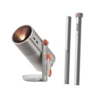 XGIMI MoGo 4 Laser Proyector Portátil con Soporte PowerBase, Autonomía de 5h, Google TV con Netflix Oficial, Soporte 360°, 550 Lúmenes ISO, Altavoces Harman Kardon de 12 W