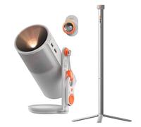 XGIMI MoGo 4 Proyector Portátil con Soporte PowerBase, Autonomía 5h | 450 Lúmenes ISO, Google TV con Netflix y Soporte de 360°, Altavoces Harman Kardon 12W y Filtro Sunset para Cine en Casa