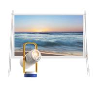 XGIMI Vibe One Batería integrada Proyector Kit para Exteriores,Incluye Pantalla de 70",1080p Mini portátil, Google TV con Netflix, Sound by JBL, Soporte 160°, 1,2 h de Autonomía (Chispa Azul)