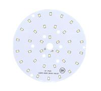 XGINERFEX 10pcs LED Bulb 12W 74MM 300mA SMD2835 Cold White 6500K Bead Round PCB Light for Downlight Lighting