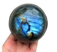 XGINERFEX 50mm, Labradorite Crystal Ball Polished Moonstone Crystals Sphere Collectible Figurines Divination Home Decor Gemstone Stone