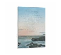 XGINERFEX Aging Like Sea Glass Inspirational Quote Wall-Art Saying Canvas Print Motivational Decor for Living Room Home Office(Unframed,08X12inch(20X30cm))
