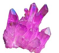 XGINERFEX Aura Quartz Crystal Cluster Titanium Bismuth Silicon Rainbow Gemstone Stone