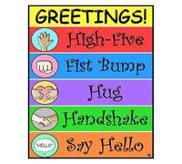 XGINERFEX Back To School Greetings Poster for Classroom Decor Pediatrician Office Decor Teacher Must Haves(Unframed,16x24inch(40x60cm))