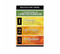 XGINERFEX Balanced Diet Poster High Potassium Food Chart for Healthy Lifestyle Kitchen and Cafe Wall Decor(Framed,08x12inch(20x30cm))