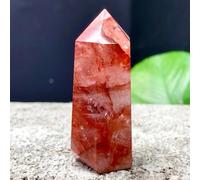 XGINERFEX Beautiful Red Glue Flower Crystal Single Tip Point Column Wand Ornaments (Size : 900-1000g) Gemstone Stone