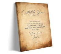 XGINERFEX Called Isaiah 6 8 Scripture Wall-Art Print Christian Bible Verse for Bedroom Kitchen Home Decor(Unframed,16x24inch(40x60cm))