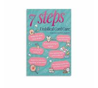 XGINERFEX Care Guide Poster for Newborn Infant and Parents Helpful Nursery Education Wall-Art Decor(Unframed,12x18inch(30x45cm))