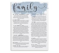 XGINERFEX Christian Family Proclamation Inspired Canvas Wall-Art for Home Decor Bedroom Living Room(Framed,16x24inch(40x60cm))