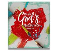 XGINERFEX Christian Inspirational Decor, You Are God's Masterpiece Wall-Art with Bible Verse(Framed,08x12inch(20x30cm))