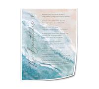XGINERFEX Christian Scripture Art: The Beatitudes Matthew 5:3-10 Canvas Print - Bible Verse Wall Decor for Bathroom, Living Room(Unframed,16x24inch(40x60cm))