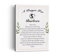 XGINERFEX Christian Wall-Art for Barbers, Framed Barber Prayer Canvas Print, Inspirational Salon & Home Office Decor, Gift for Barber(Framed,16x24inch(40x60cm))