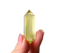 XGINERFEX Citrine Double Point Crystal Column Yellow Quartz Tower Home Decoration Ornaments Gemstone Stone
