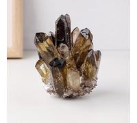 XGINERFEX Crystal Cluster Quartz Crystals Stone Columnar Gift Ornaments Large,Brown,300~400g Gemstone Stone