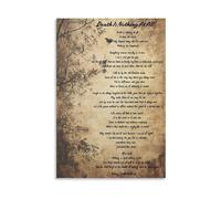 XGINERFEX Death Is Nothing At All Poem Poster Henry Scott Holland Canvas Wall-Art for Funeral Home Memorial Service Comfort Gift(Framed,08X12inch(20X30cm))