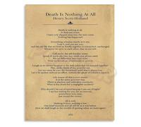 XGINERFEX Death Is Nothing At All Poem Quote by Henry Scott Holland Inspirational Bereavement Canvas Print Wall-Art for Home Memorial Decor(Framed,16x24inch(40x60cm))