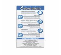 XGINERFEX Discover Bone Broth Poster A Guide to Its Nutrition and Culinary Uses for a Healthy Kitchen Canvas Painting Modern Decor(Unframed,08x12inch(20x30cm))