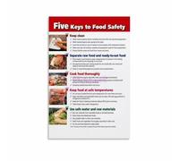 XGINERFEX Eat Well Live Well Kitchen Art, Food Affirmations Canvas Poster for Healthy Home Dining Room (Unframed,12x18inch(30x45cm))