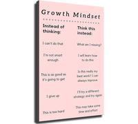 XGINERFEX Entrepreneurial Growth Mindset Poster Inspiring Business Quotes Wall-Art for Home Office Study Living Room Goal Achievement(Framed,08x12inch(20x30cm))