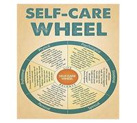 XGINERFEX Feelings Wheel for Self-Care: Mental Health Education Poster, & Counseling Office Wall-Art Decor and Wellness Tool(Unframed,12x18inch(30x45cm))