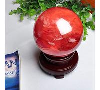 XGINERFEX Feng Shui Ornaments Crystal Ball/Photography Ball Red Decoration Town House Lucky Transfer Living Room Office Desk for Photography (12cm) Gemstone Stone