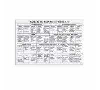 XGINERFEX Flower Essences Reference Chart for Emotional Balance and Mood Support Alternative Remedy Guide Wall-Art Print for Wellness Space(Unframed,08x12inch(20x30cm))
