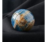 XGINERFEX Fluorite Rough Stone Crystal Ball Rainbow for Decoration or Magic,Blue Rex-5cm Gemstone Stone