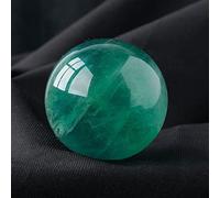 XGINERFEX Fluorite Rough Stone Crystal Ball Rainbow for Decoration or Magic,Green Fluorite-5cm Gemstone Stone