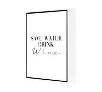 XGINERFEX Funny Wine Lover Wall-Art, Humorous Quote Print for Wine Enthusiasts, Gift for Her Him, Kitchen Bar Dining Room Decor(Unframed,12X18inch(30X45cm))