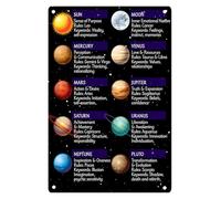 XGINERFEX Galaxy and Planets Wall-Art Print | Stunning Visualization of Our Solar System in the Milky Way | Modern Decor for Bedroom, Office or Astronomy Club(Framed,16x24inch(40x60cm))