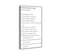 XGINERFEX Golden Rule Poster Motivational Quote for Office Inspirational Wall-Art Canvas Print Business Ethics Workplace Decor(Unframed,08X12inch(20X30cm))