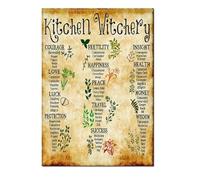 XGINERFEX Gothic Witch Decor, Unframed Wall-Art Poster Print, Funny Mystical Magic Painting for Home Decor, Halloween Birthday Gift for Women (Framed,08X12inch(20X30cm))