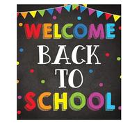 XGINERFEX Homeschool Teacher Wall-Art Poster Welcome Back To School Classroom Decor Motivational Signs(Framed,08x12inch(20x30cm))