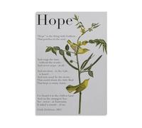XGINERFEX Hope Is The Thing with Feathers Poem Art Quotes 4-Piece Canvas Wall-Art Set, Literary Print for Living Room & Bedroom Decor(Unframed,12X18inch(30X45cm))