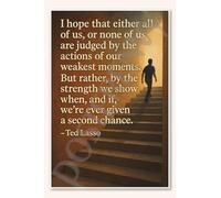 XGINERFEX Hope That We Are Not Judged By Actions In Our Weakest Moments Inspirational Quote Canvas Wall-Art for Home Office Decor(Framed,12x18inch(30x45cm))