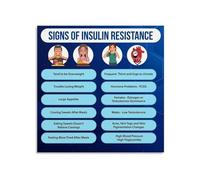 XGINERFEX Human Hormones Educational Poster Metabolic Health Chart Endocrine System Biology Science Wall-Art for Home Office Wellness Decor(Unframed,20x20inch(50x50cm))