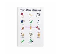 XGINERFEX In This Kitchen We Care Sign, Thoughtful Dining Motivational Canvas Wall-Art for Home Decor (Framed,08x12inch(20x30cm))