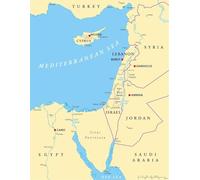 XGINERFEX Information Chart Poster Israel Political Map Diagram Collection Educational Tool for Study Room Classroom Office(Framed,16x24inch(40x60cm))