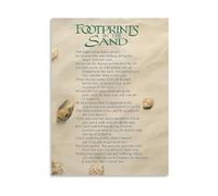 XGINERFEX Inspirational Christian Art Footprints in The Sand Poem Prayer Canvas Painting Wall-Art for Living Room Decor(Unframed,08x12inch(20x30cm))