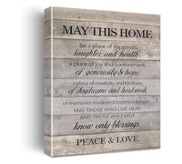 XGINERFEX Inspirational Home Wall-Art May This Home Be a Place of Happiness Print(Unframed,16x24inch(40x60cm))