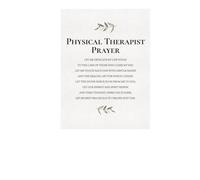 XGINERFEX Inspirational Physical Therapist Gift - Prayer Canvas Wall-Art, Uplifting Quote Print for Office, Clinic Rehabilitation Center Decor(Framed,08x12inch(20x30cm))