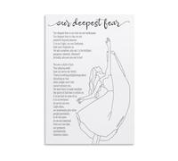 XGINERFEX Inspirational Quote Print Our Deepest Fear Is Not That We Are Inadequate Wall-Art For Living Room Bedroom Home Decor Gift(Unframed,16x24inch(40x60cm))