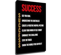 XGINERFEX Inspirational Wall-Art Keys To Success Quotes Poster for Motivational Room Decor(Unframed,08x12inch(20x30cm))