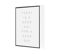 XGINERFEX Inspirational Wall-Art Print, Today Is A Day For A Day Quote, Motivational Decor for Living Room, Kitchen, and Workspace(Unframed,16X24inch(40X60cm))